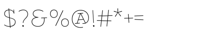 Nacho Rough Thin Font OTHER CHARS