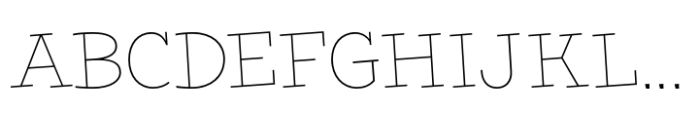 Nacho Rough Thin Font UPPERCASE