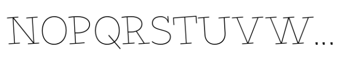Nacho Rough Thin Font UPPERCASE