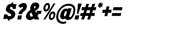 Nacht Grotesk Black Condensed Slanted Font OTHER CHARS