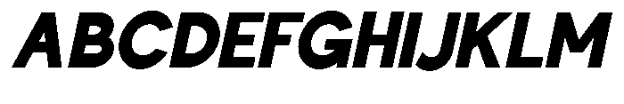 Nacht Grotesk Black Condensed Slanted Font UPPERCASE