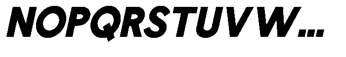 Nacht Grotesk Black Condensed Slanted Font UPPERCASE