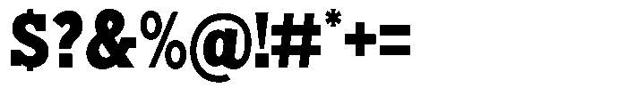 Nacht Grotesk Black Condensed Font OTHER CHARS