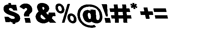Nacht Grotesk Black Expanded Reverse Font OTHER CHARS