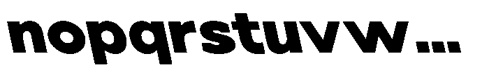 Nacht Grotesk Black Expanded Reverse Font LOWERCASE