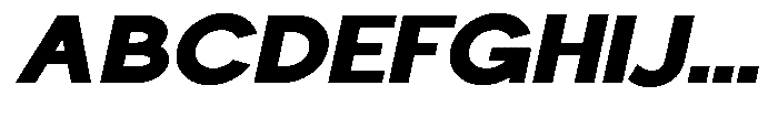 Nacht Grotesk Black Expanded Slanted Font UPPERCASE