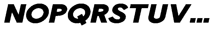 Nacht Grotesk Black Expanded Slanted Font UPPERCASE