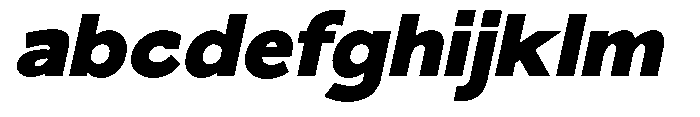 Nacht Grotesk Black Expanded Slanted FONT