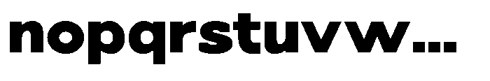Nacht Grotesk Black Expanded Font LOWERCASE