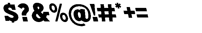 Nacht Grotesk Black Reverse Font OTHER CHARS
