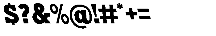 Nacht Grotesk Black Semi Condensed Reverse Font OTHER CHARS
