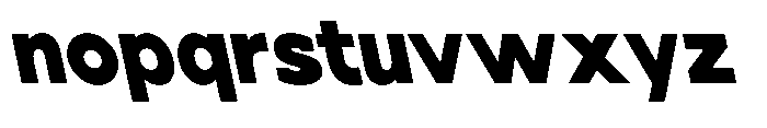 Nacht Grotesk Black Semi Condensed Reverse Font LOWERCASE