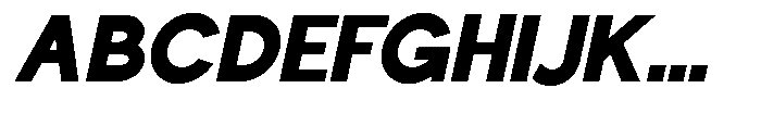 Nacht Grotesk Black Semi Condensed Slanted Font UPPERCASE