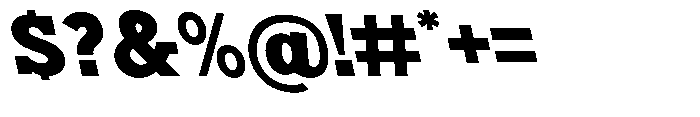 Nacht Grotesk Black Semi Expanded Reverse Font OTHER CHARS