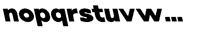 Nacht Grotesk Black Semi Expanded Reverse Font LOWERCASE