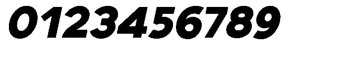 Nacht Grotesk Black Semi Expanded Slanted Font OTHER CHARS