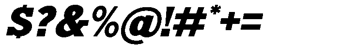 Nacht Grotesk Black Semi Expanded Slanted Font OTHER CHARS