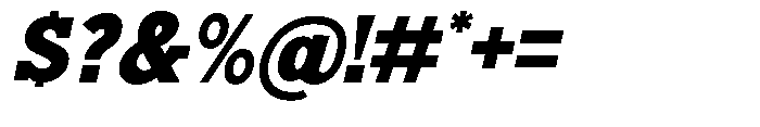 Nacht Grotesk Black Slanted Font OTHER CHARS