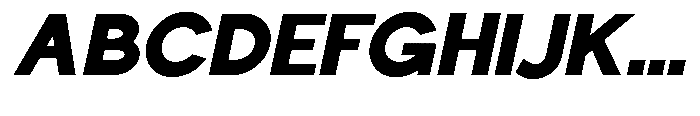 Nacht Grotesk Black Slanted Font UPPERCASE