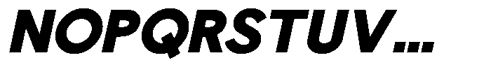 Nacht Grotesk Black Slanted Font UPPERCASE