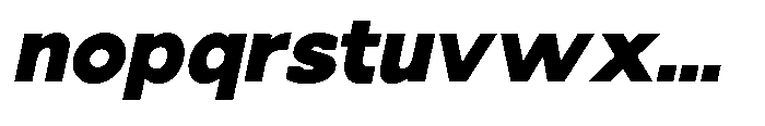 Nacht Grotesk Black Slanted Font LOWERCASE