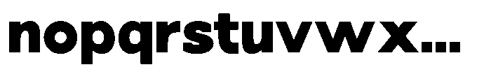 Nacht Grotesk Black Font LOWERCASE