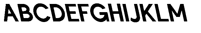 Nacht Grotesk Bold Condensed Reverse Font UPPERCASE