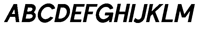 Nacht Grotesk Bold Condensed Slanted Font UPPERCASE
