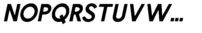 Nacht Grotesk Bold Condensed Slanted Font UPPERCASE