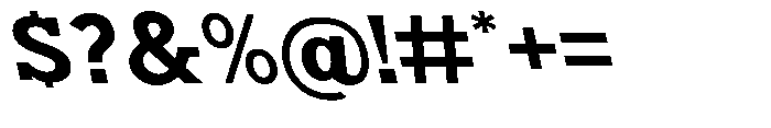Nacht Grotesk Bold Expanded Reverse Font OTHER CHARS