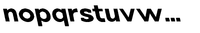 Nacht Grotesk Bold Expanded Reverse Font LOWERCASE