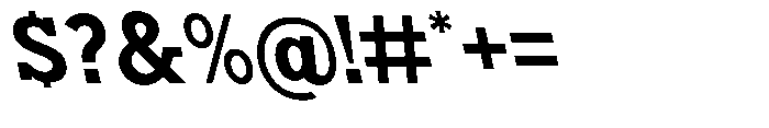 Nacht Grotesk Bold Reverse Font OTHER CHARS