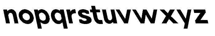 Nacht Grotesk Bold Reverse Font LOWERCASE