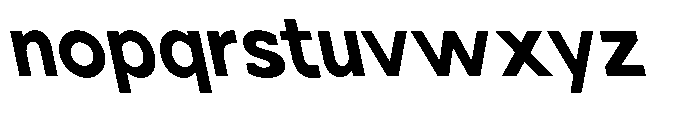 Nacht Grotesk Bold Semi Condensed Reverse Font LOWERCASE