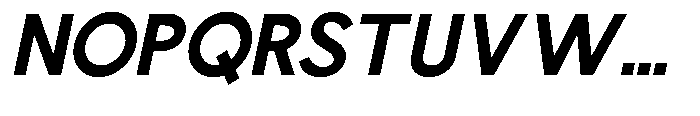 Nacht Grotesk Bold Semi Condensed Slanted Font UPPERCASE