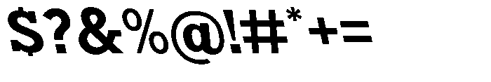 Nacht Grotesk Bold Semi Expanded Reverse Font OTHER CHARS