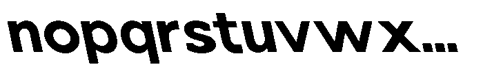 Nacht Grotesk Bold Semi Expanded Reverse Font LOWERCASE