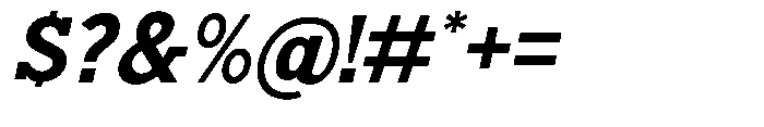 Nacht Grotesk Bold Slanted Font OTHER CHARS