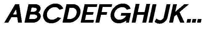 Nacht Grotesk Bold Slanted Font UPPERCASE