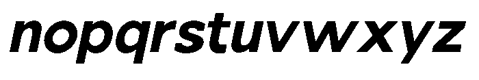 Nacht Grotesk Bold Slanted Font LOWERCASE
