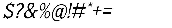 Nacht Grotesk Condensed Slanted Font OTHER CHARS