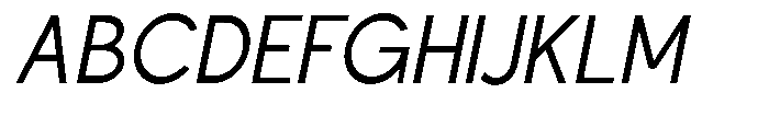 Nacht Grotesk Condensed Slanted Font UPPERCASE