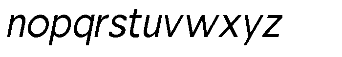 Nacht Grotesk Condensed Slanted Font LOWERCASE