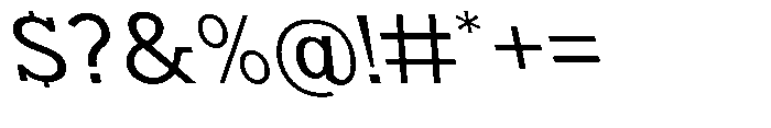 Nacht Grotesk Expanded Reverse Font OTHER CHARS