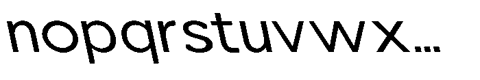 Nacht Grotesk Expanded Reverse Font LOWERCASE