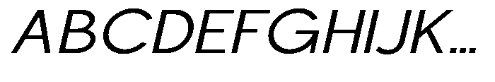 Nacht Grotesk Expanded Slanted Font UPPERCASE