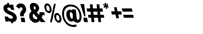 Nacht Grotesk Extra Bold Condensed Reverse Font OTHER CHARS