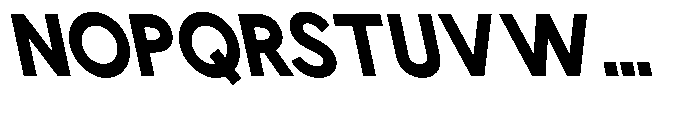 Nacht Grotesk Extra Bold Condensed Reverse Font UPPERCASE