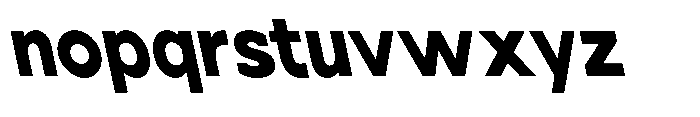 Nacht Grotesk Extra Bold Condensed Reverse Font LOWERCASE