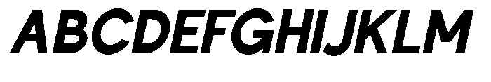Nacht Grotesk Extra Bold Condensed Slanted Font UPPERCASE